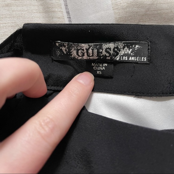 Guess Black Ruffle Smocked Halter Top - Picture 6 of 6